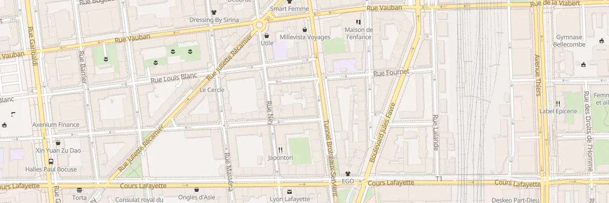 Plan du 62 Bd des Brotteaux à Lyon 6e Arrondissement