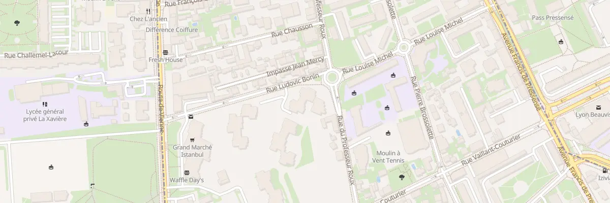 Plan du 26 Rue Ludovic Bonin à Vénissieux