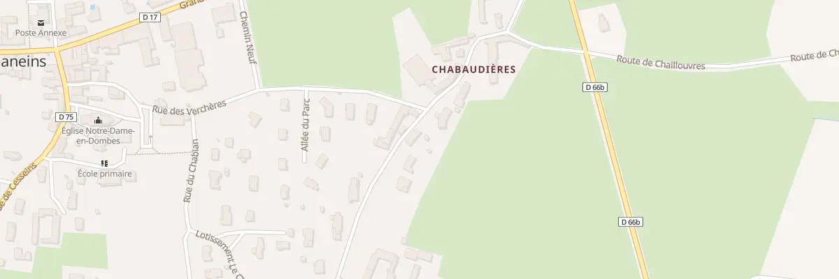 Plan du 247 Che des Chabaudières à Chaneins