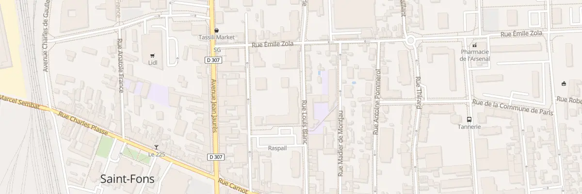 Plan du 16B Rue Louis Blanc à Saint-Fons