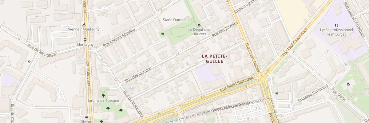 Plan du 26 Rue des Jasmins à Lyon 8e Arrondissement