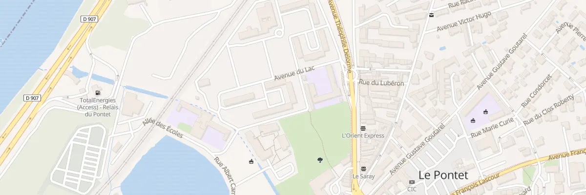 Plan du 1 Av du Parc au Pontet