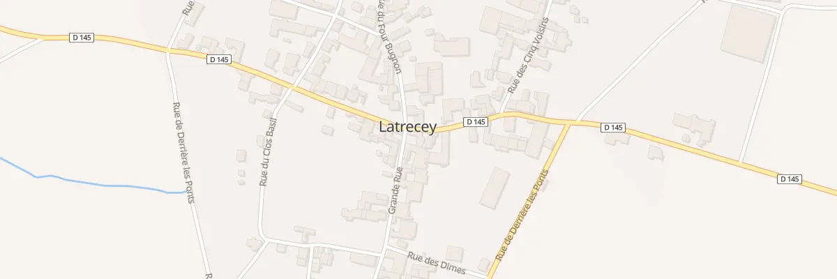 Plan du 1 Gr Grande Rue à Latrecey-Ormoy-sur-Aube