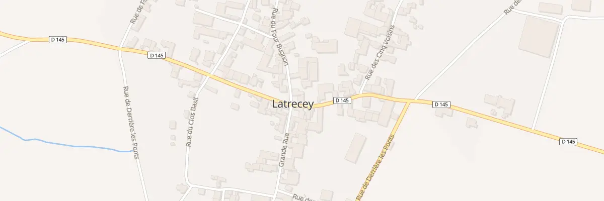 Plan du 1 Rue de la porte d’Arc à Latrecey-Ormoy-sur-Aube