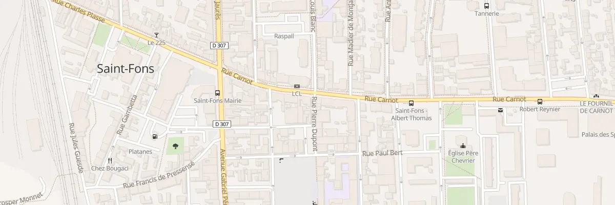 Plan du 16 Rue Carnot à Saint-Fons