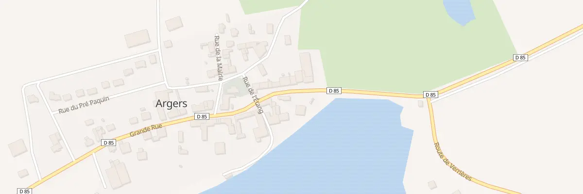 Plan du 1 Gr Grande Rue à Argers