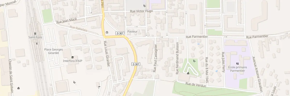 Plan du 6 Rue Paul Castagnier à Saint-Fons