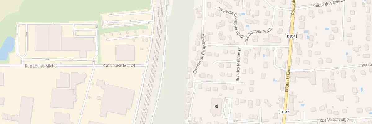 Plan du 31 Che de Beauregard à Feyzin