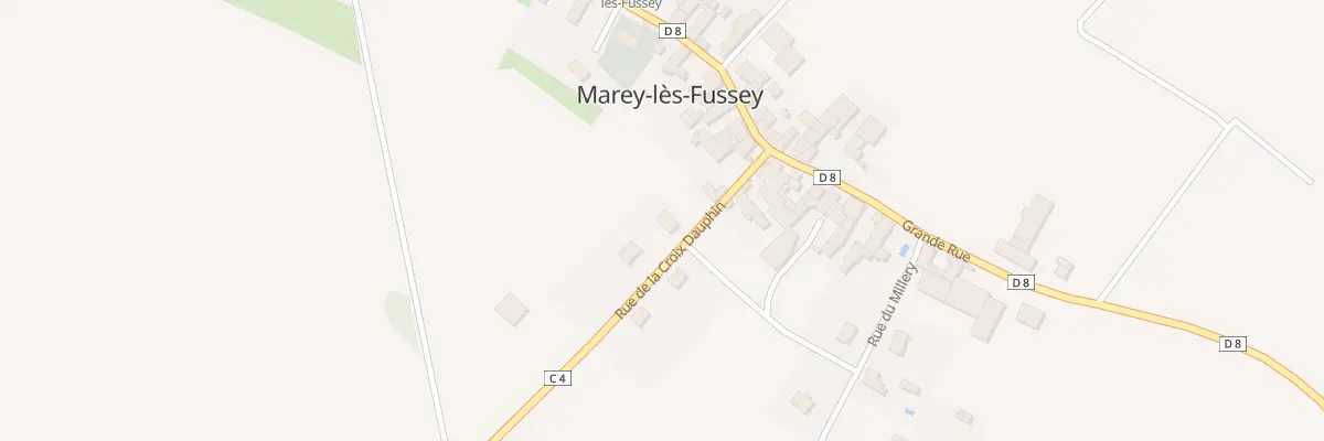 Plan du 14 Rue de la Croix Dauphin à Marey-lès-Fussey