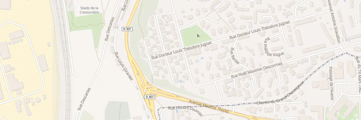 Plan du 22 Rue A et L Lumiere à Saint-Fons