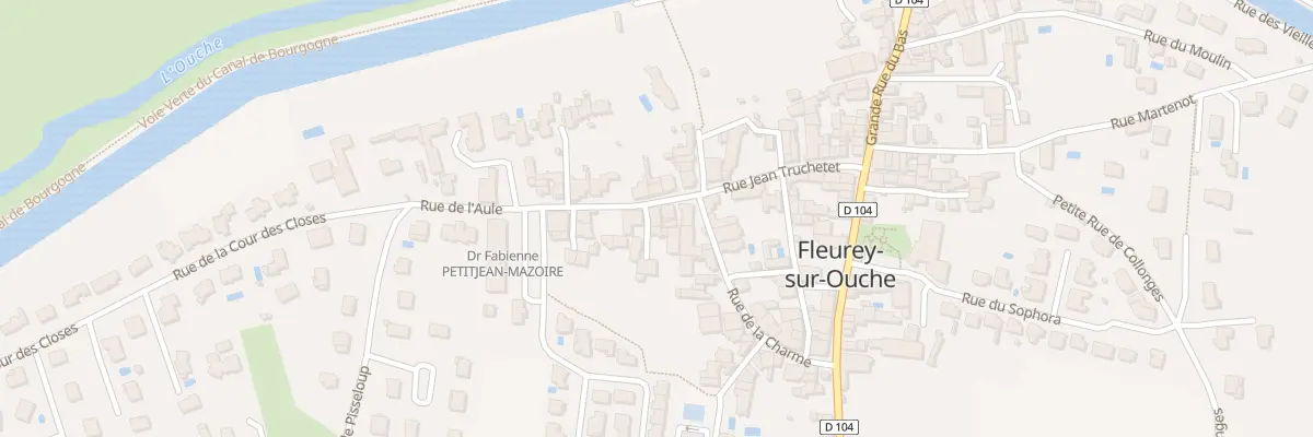 Plan du 7 Rue de l’Aule à Fleurey-sur-Ouche