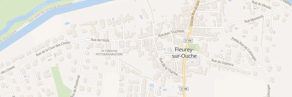 Plan du 9 Rue de l’Aule à Fleurey-sur-Ouche