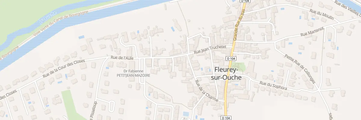 Plan du 3 Rue de l’Aule à Fleurey-sur-Ouche