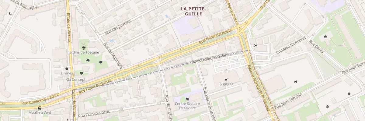 Plan du 71 Rue Moulin A Vent à Lyon 8e Arrondissement