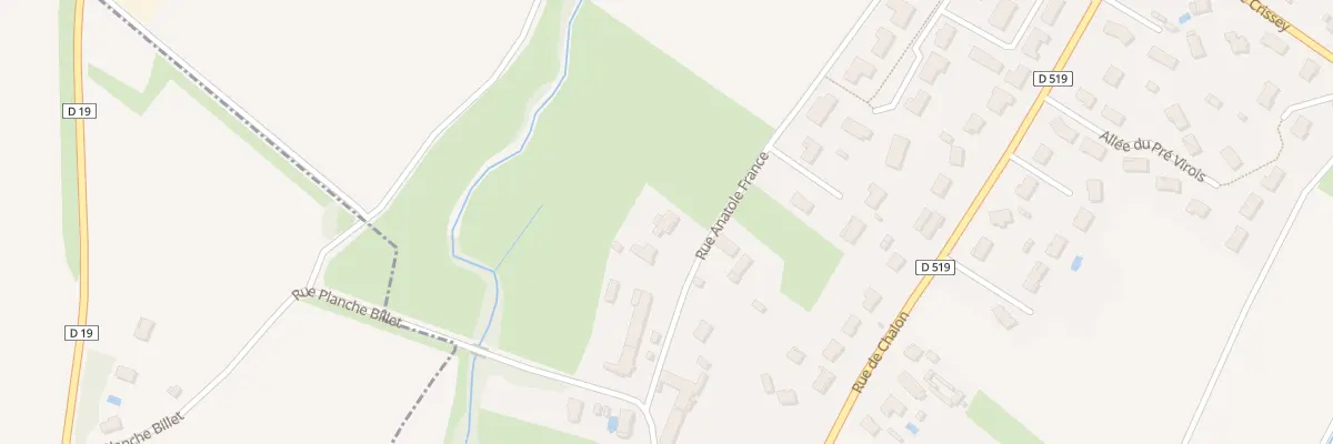 Plan du 273 Rue Anatole France à Virey-le-Grand