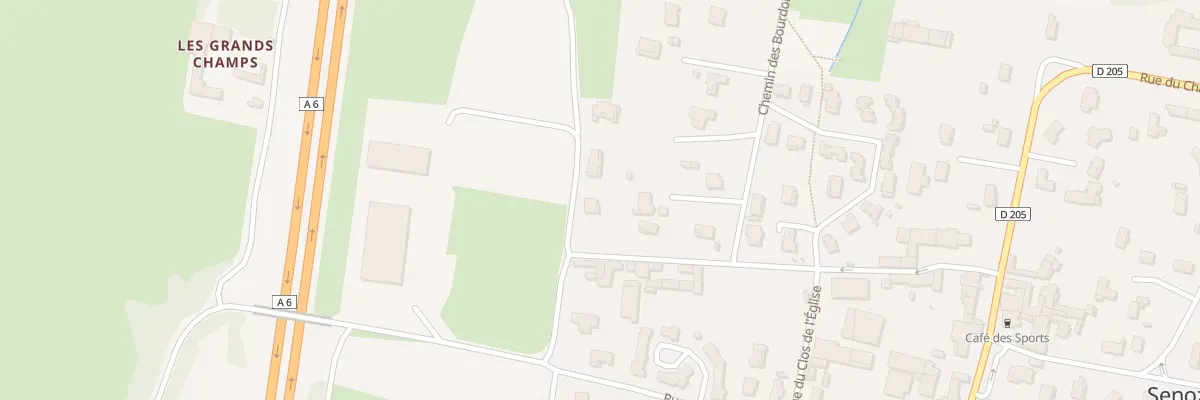Plan du 48 Che des Sablons à Senozan