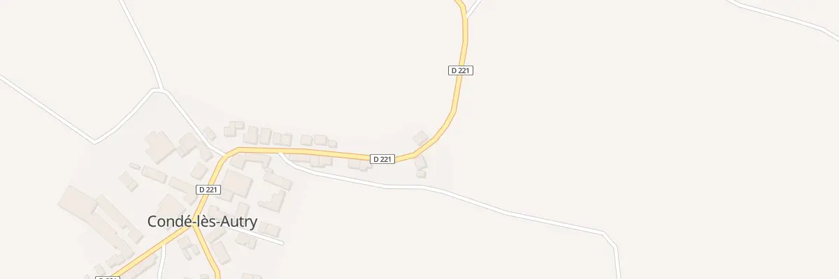 Plan du 17 Rue de la Cote Bijin à Condé-lès-Autry