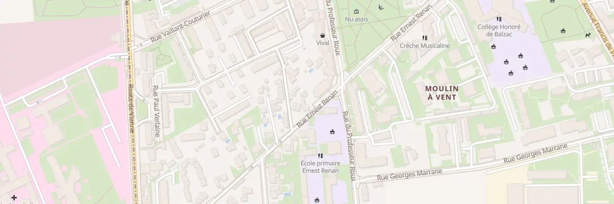 Plan du 33 Rue Ernest Renan à Vénissieux