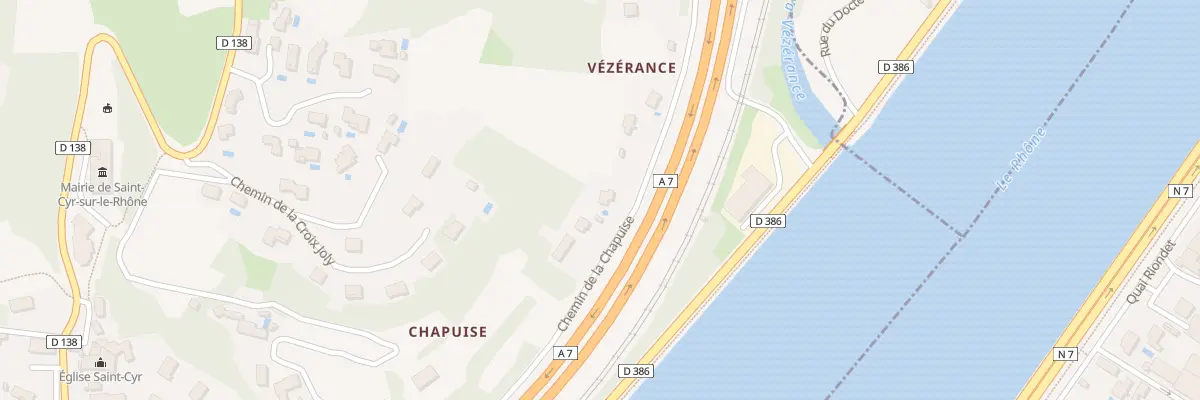 Plan du 5003 La Chapuise à Saint-Cyr-sur-le-Rhône