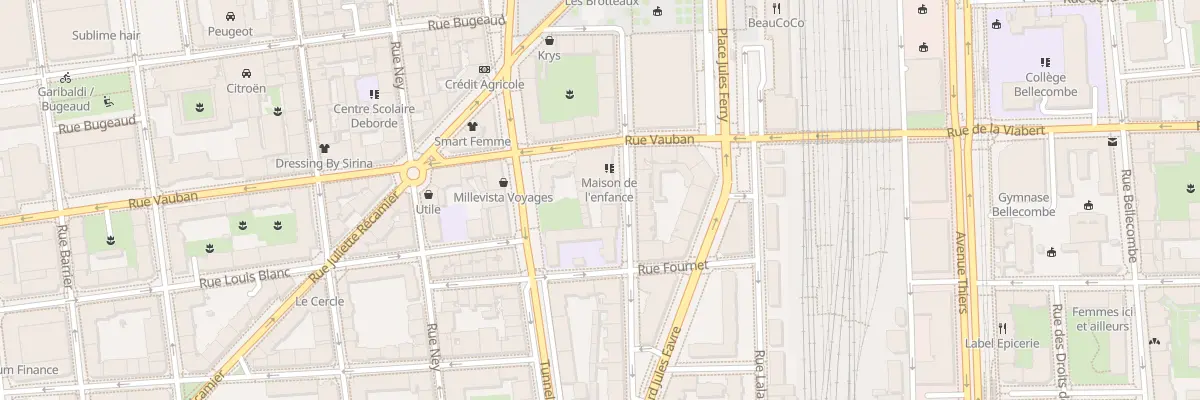 Plan du 36 Rue Waldeck Rousseau à Lyon 6e Arrondissement