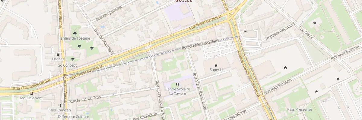 Plan du 5 Rue du Professeur Roux à Vénissieux