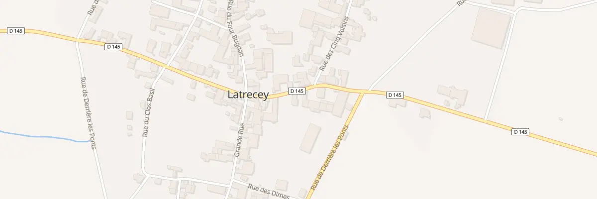 Plan du 4 Rue de la porte d’Arc à Latrecey-Ormoy-sur-Aube