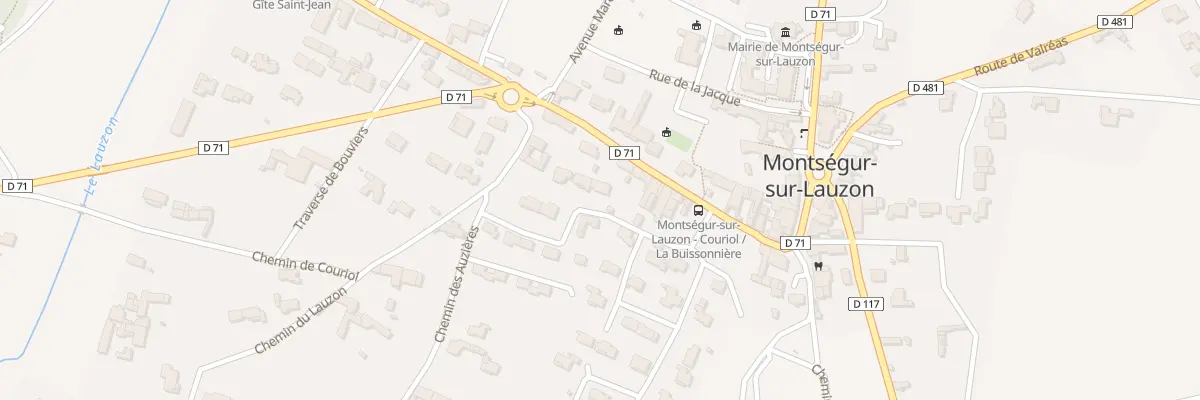 Plan du 84 Rue des Vigouroux à Montségur-sur-Lauzon