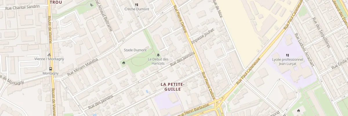 Plan du 37 Rue des Jasmins à Lyon 8e Arrondissement