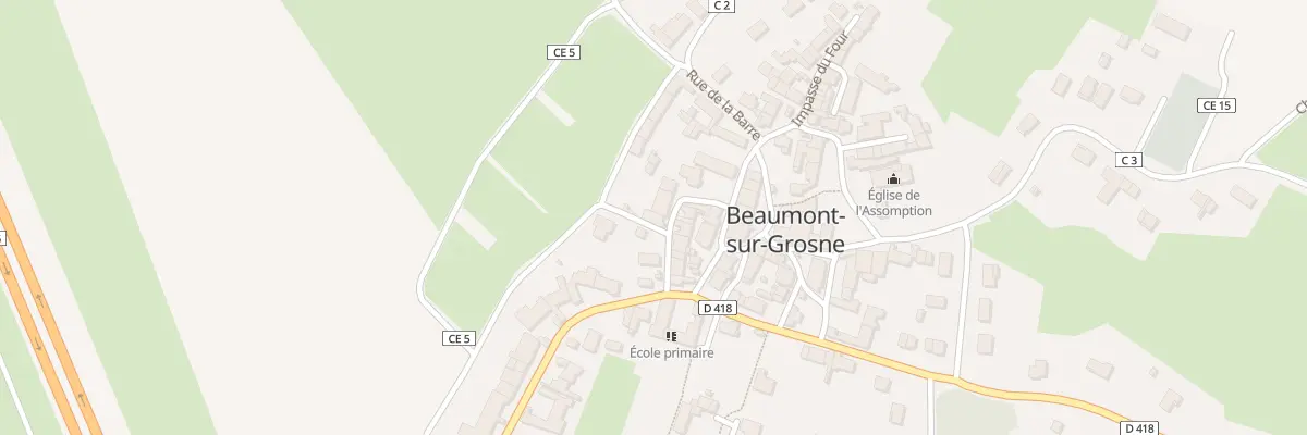 Plan du 5083 Rue de la Croix à Beaumont-sur-Grosne