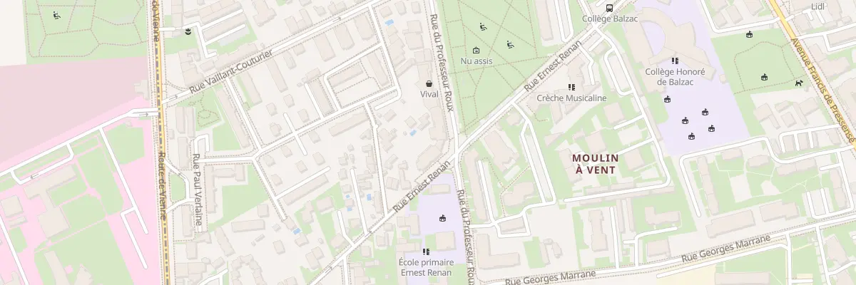 Plan du 78 Rue du Professeur Roux à Vénissieux