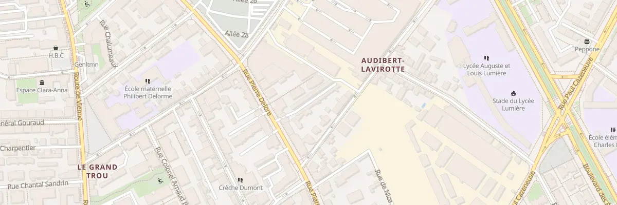 Plan du 35 Rue Pierre Delore à Lyon 8e Arrondissement