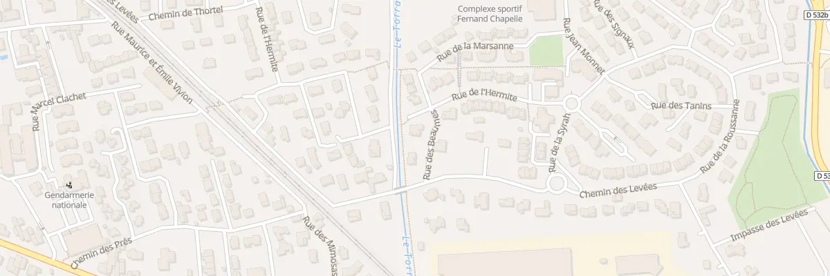 Plan du 26 Rue des Beaumes à Tain-l’Hermitage