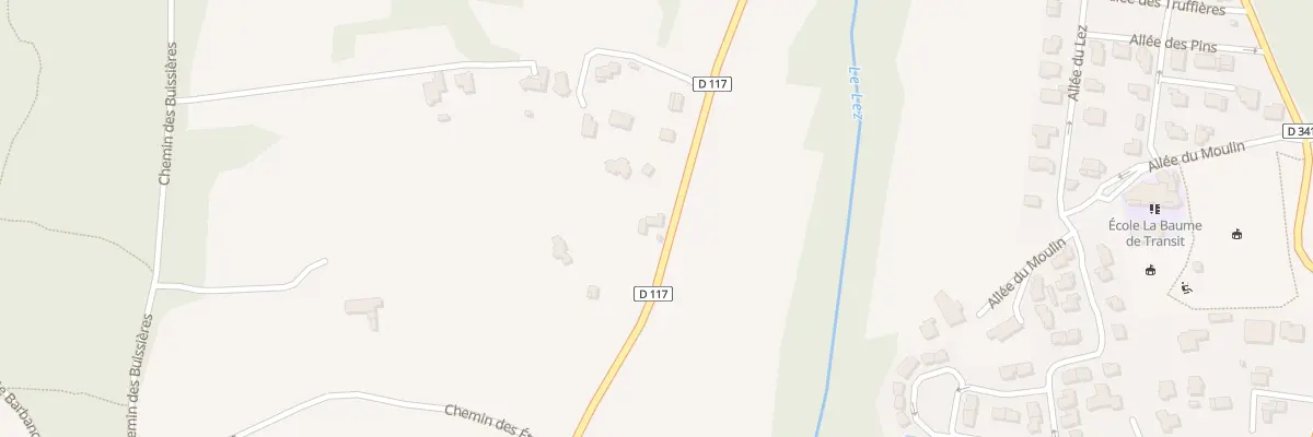 Plan du 1160 Rte de Suze à La Baume-de-Transit