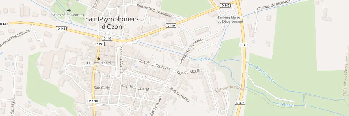 Plan du 1B Av des Terreaux à Saint-Symphorien-d’Ozon