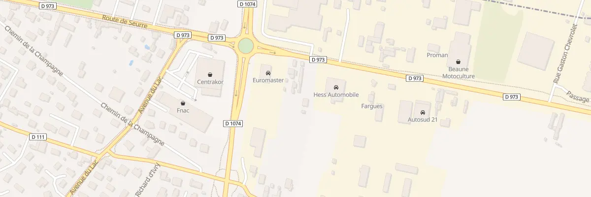 Plan du 40 Rte de Seurre à Beaune