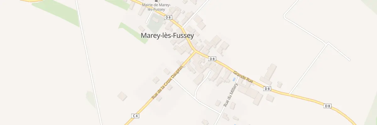Plan du 9 Rue de la Croix Dauphin à Marey-lès-Fussey