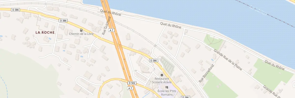 Plan du Bourg à Saint-Romain-en-Gal