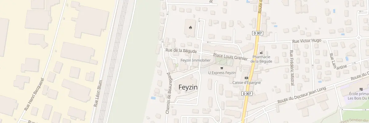 Plan du 11 Rue de la Begude à Feyzin