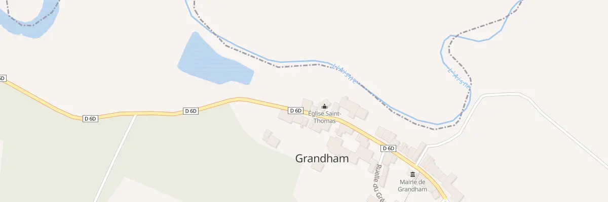 Plan du 1 Rue Principale à Grandham