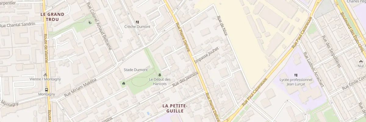 Plan du 96 Rue Pierre Delore à Lyon 8e Arrondissement