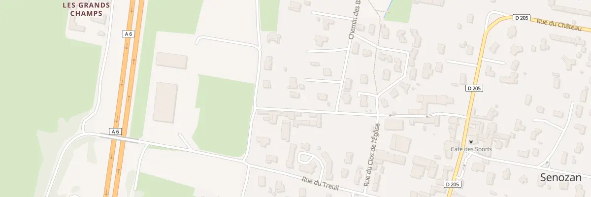 Plan du 306 Rue des Thevenins à Senozan