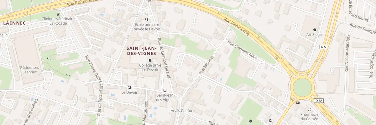 Plan du 11 Rue Morinet à Chalon-sur-Saône
