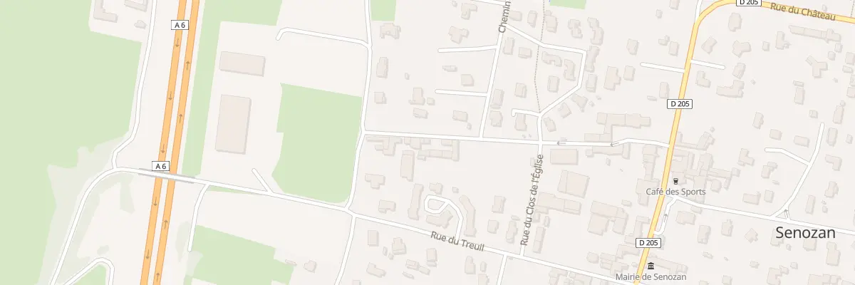 Plan du 309F Rue des Thevenins à Senozan