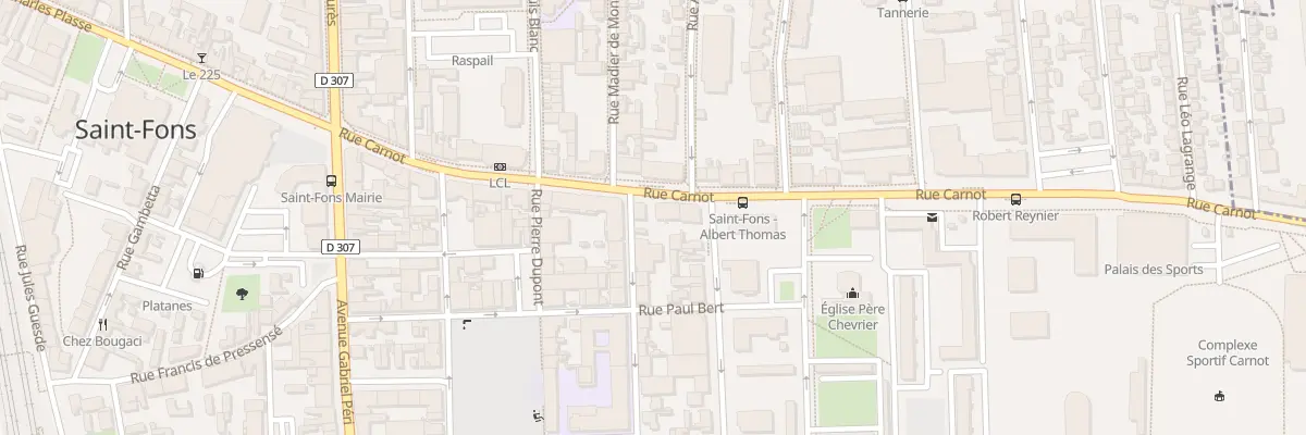 Plan du 28 Rue Carnot à Saint-Fons