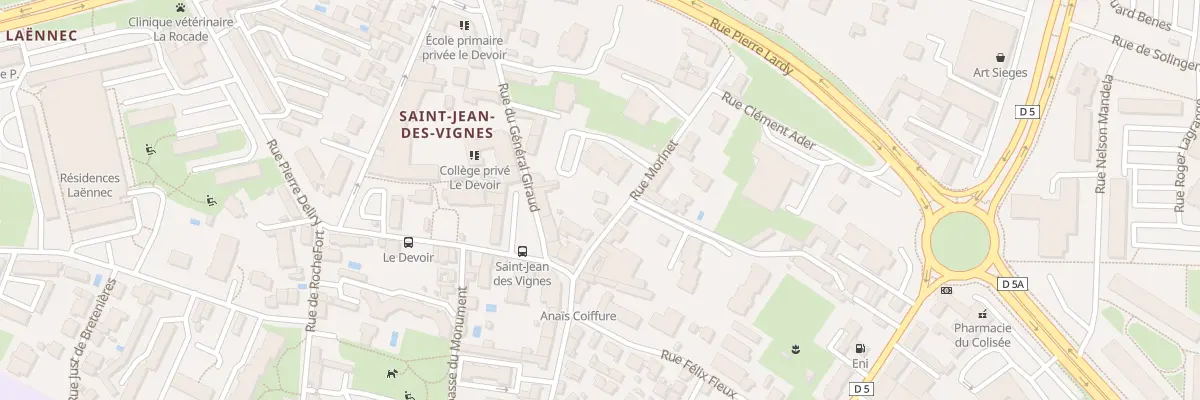 Plan du 9 Rue Morinet à Chalon-sur-Saône