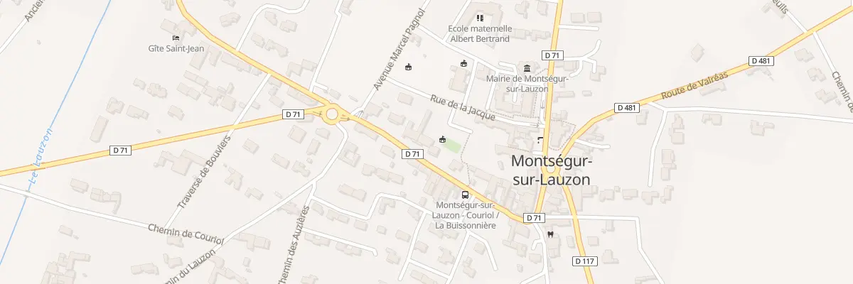 Plan de la Rue de la Jacque à Montségur-sur-Lauzon