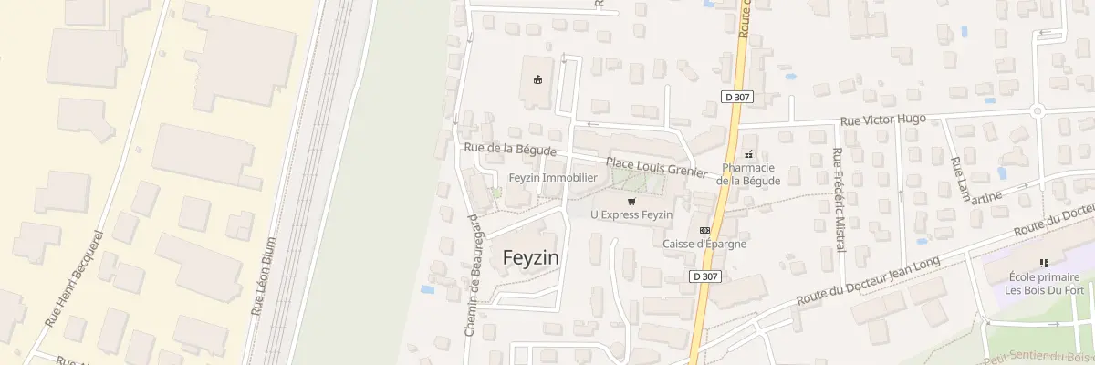 Plan du 3 Rue de la Begude à Feyzin