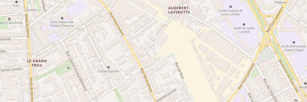 Plan du 123T Rue Villon à Lyon 8e Arrondissement