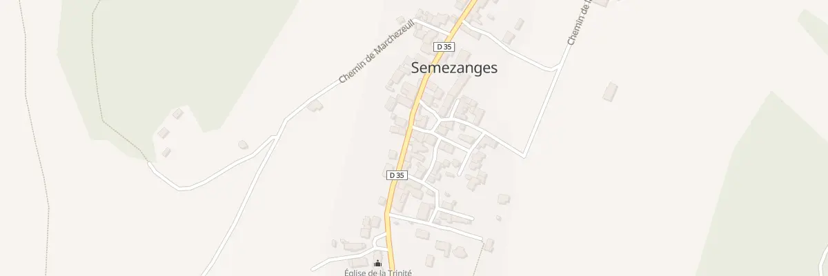 Plan du 2 Rue des Chenevières à Semezanges