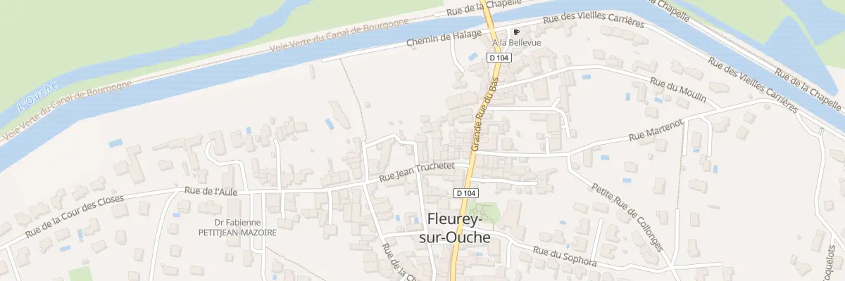 Plan du 22 Grande Rue du Bas à Fleurey-sur-Ouche